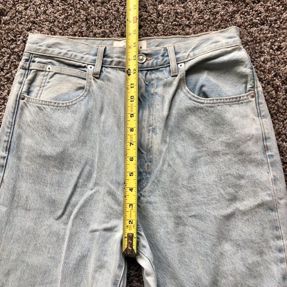 SLVRLAKE Jeans 30 Light Blue Wash Indiana Rigid High Rise Super Flare - Picture 10 of 16